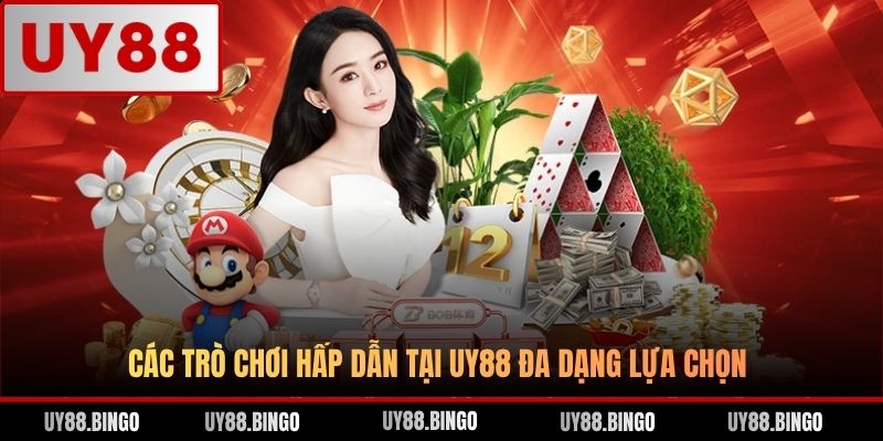 Các trò chơi hấp dẫn tại UY88 đa dạng lựa chọn